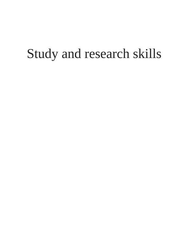 Study and Research Skills | Article_1