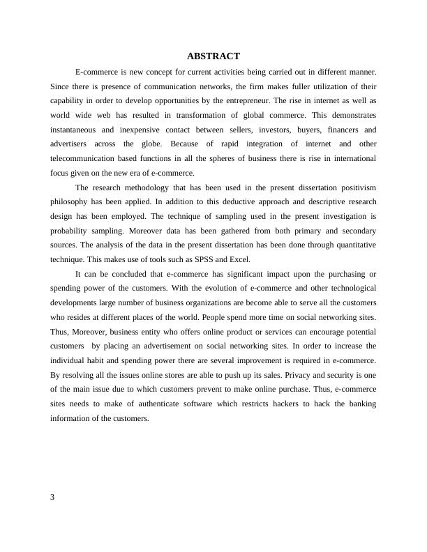 The Impact of ECommerce on Individual Habits and Spending in the Fashion Industry: Dissertation (To analyze the impact of Ecommerce on Individual habits and spending in the fashion industry)_3
