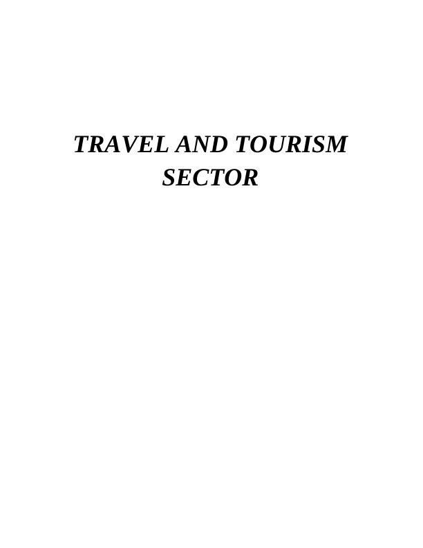 Travel and Tourism Sector EXECUTIVE SUMMARY_1