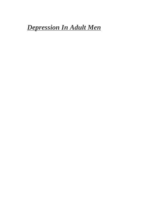 Depression In Adult Men (PDF)_1