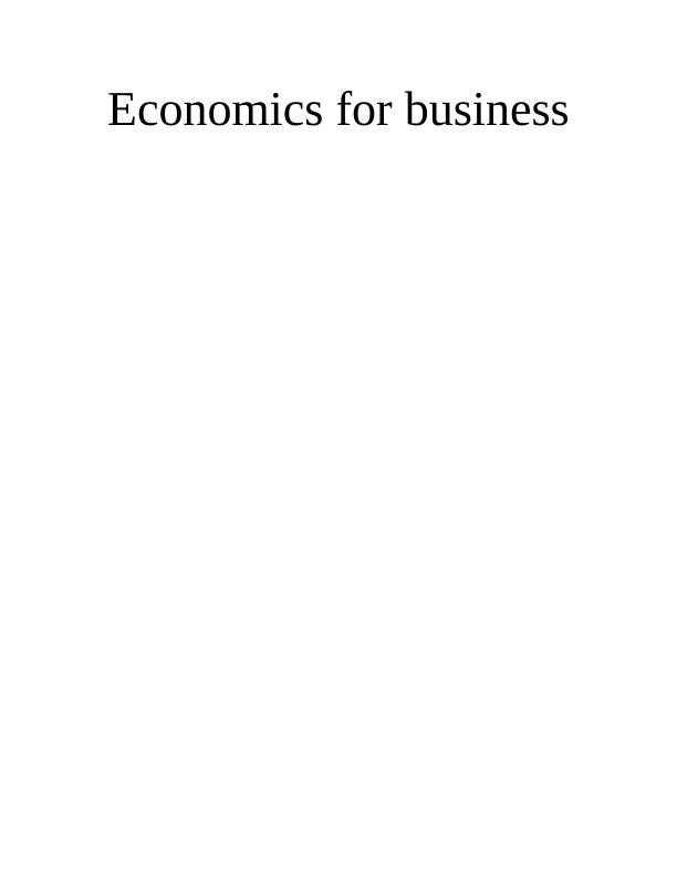 Economics for Business: Impact of COVID-19 on UK Consumer Retail Expenditure_1
