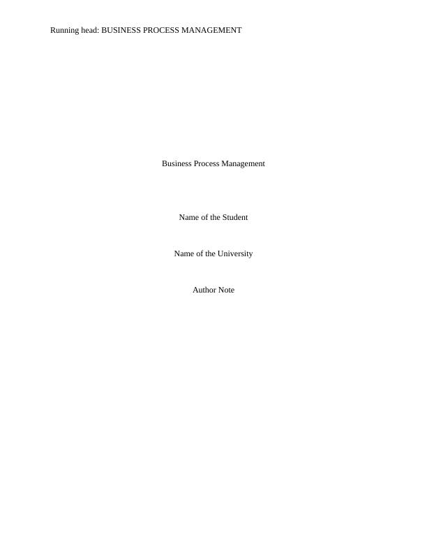 Business Process Management- Assignment_1