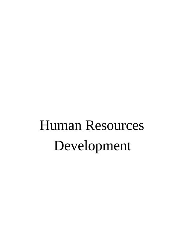 McDonald's Learning Styles in Human Resources Development_1