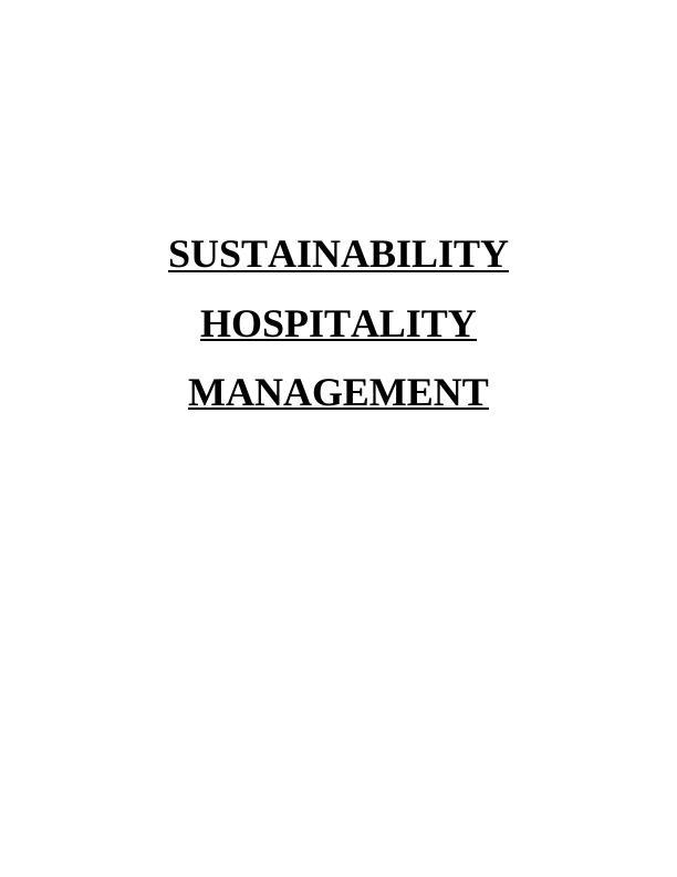 Sustainability in Hospitality Management_1
