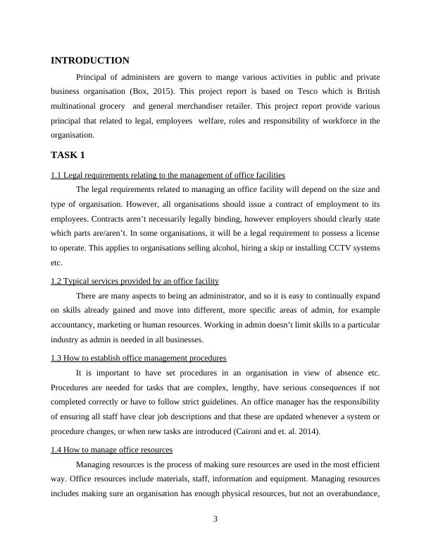 Principle of Administration 3 TASK 13