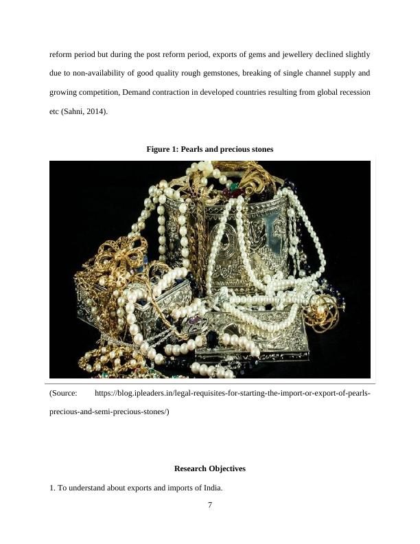 A Study on Export and Imports of Pearls in India – Foreign Trade_8