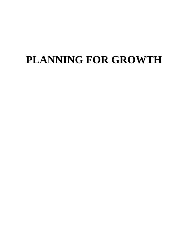 Planning for growth introduction in a smal business_1