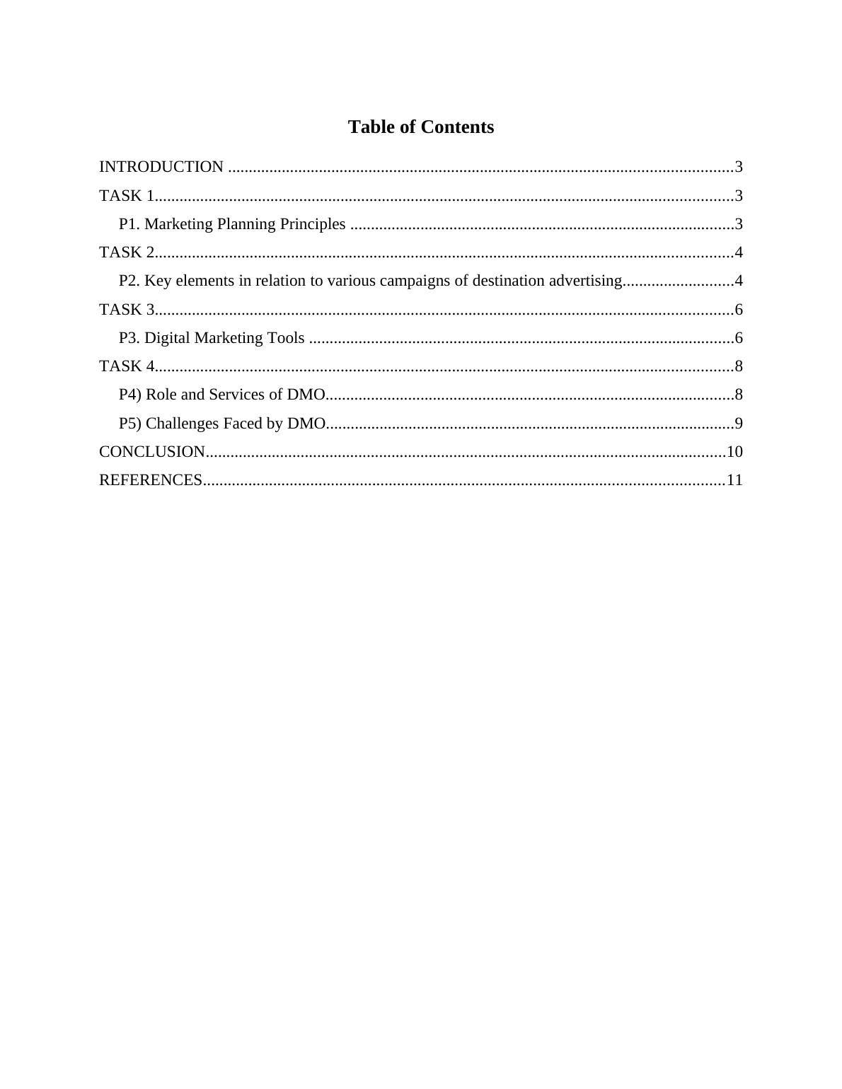 Destination Marketing Principles, Campaigns, Tools, and Role of DMO