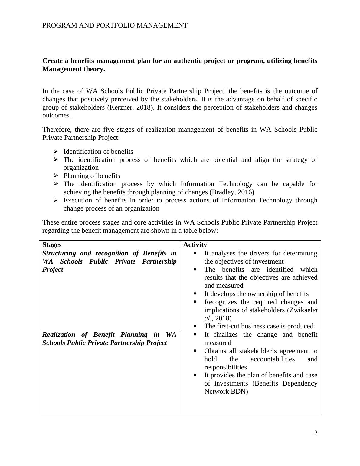 Benefits Management Plan for WA Schools Public Private Partnership Project_2