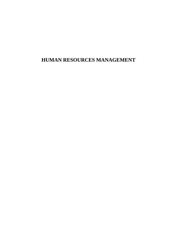 The Canary wharf human resources management policy report_1