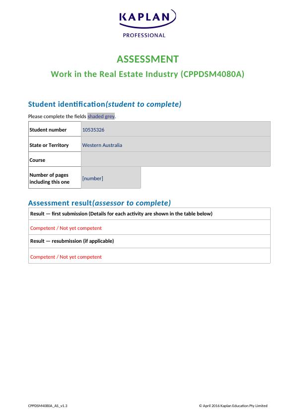 CPPDSM4080A - Work in the Real Estate Industry_1