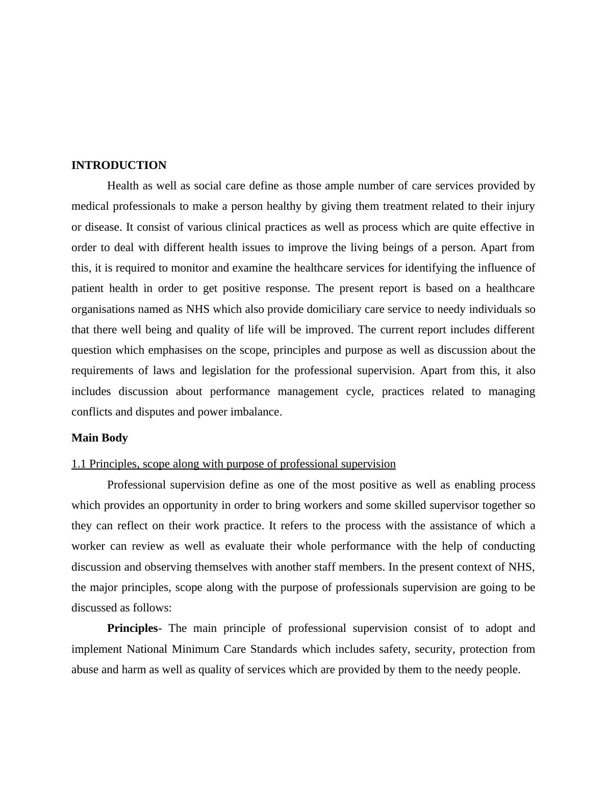 Professional Supervision in Health and Social Care Desklib