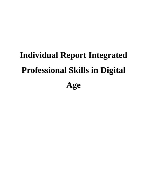 Integrated Professional Skills in Digital Age Report_1