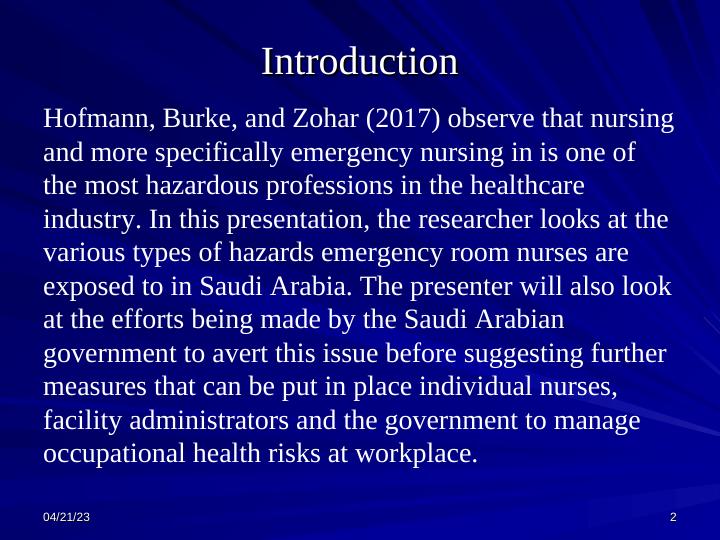 Occupational Safety and Health in Emergency Room Nursing in Saudi Arabia_2