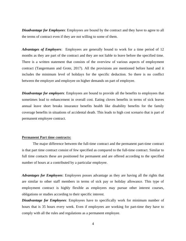 Types of Employment Contracts Advantages and Disadvantages