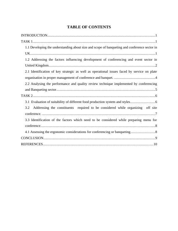 (PDF) Conference and Banqueting Management | Assignment_2