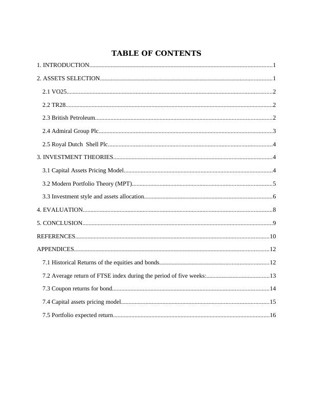 Capital Markets and Investment TABLE OF CONTENTS_3