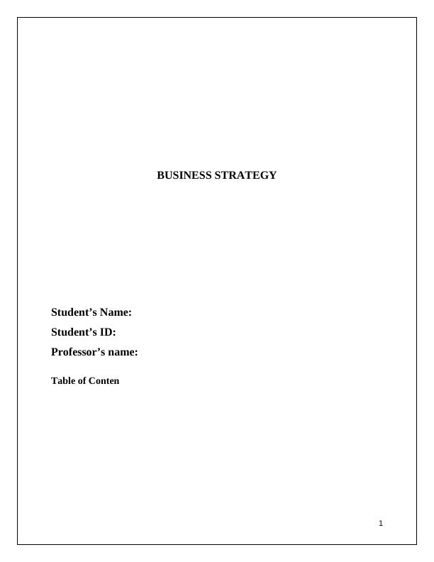 Business Strategy Assignment | Volkswagen_1