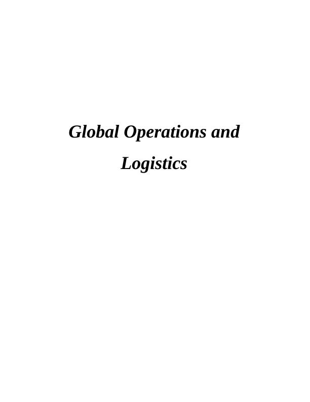 Global Operations and Logistics_1