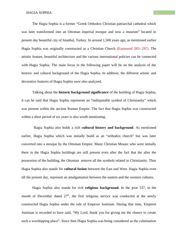 Hagia Sophia Turkey Research Paper 2022_2