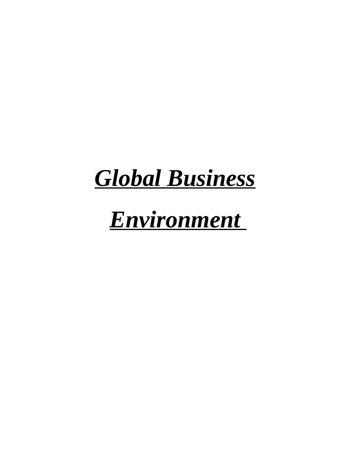 global-business-environment-desklib