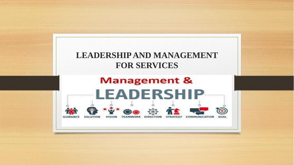 Leadership and Management for Services_1