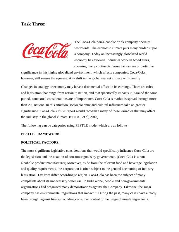External Environmental Factors Affecting Coca-Cola: PESTLE Analysis and Porter's Five Forces_1