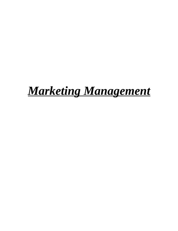 Marketing Management Process of ALDI: A Case Study_1