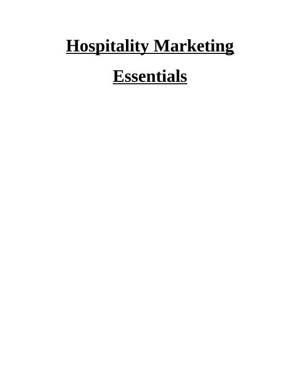 Role and Responsibilities of Marketing in Hotel Hilton_1