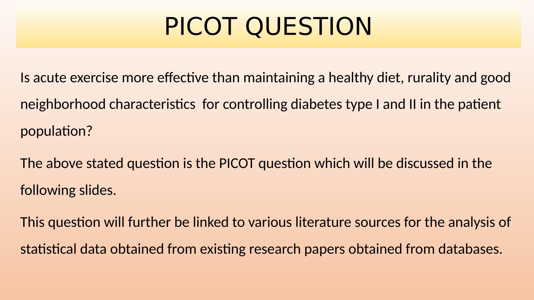 diabetes research question examples