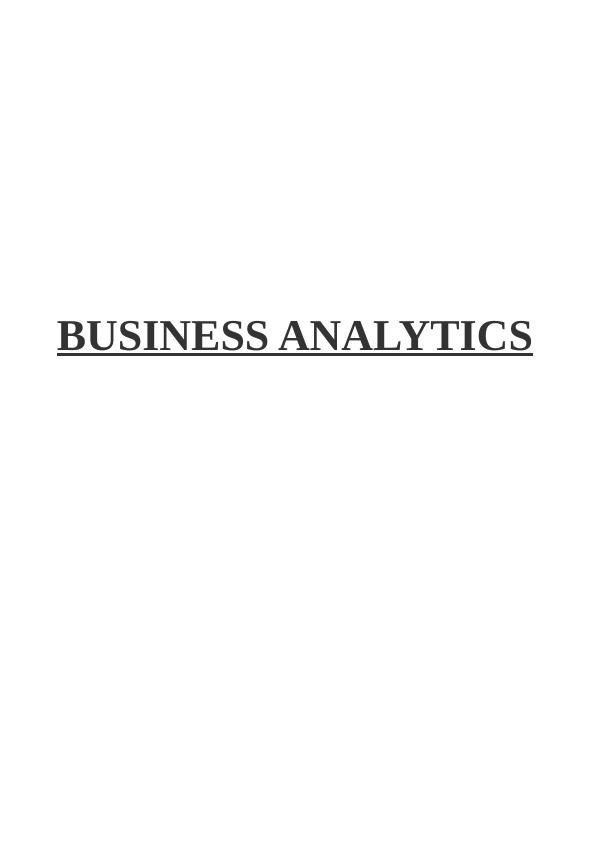 Introduction to Business Analytics_1
