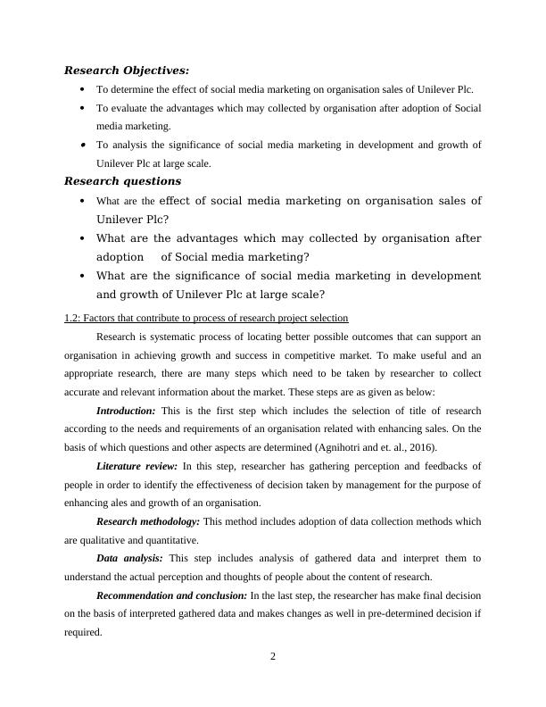 Research Proposal Assignment - Impact of Social Media Marketing for Organisation_4