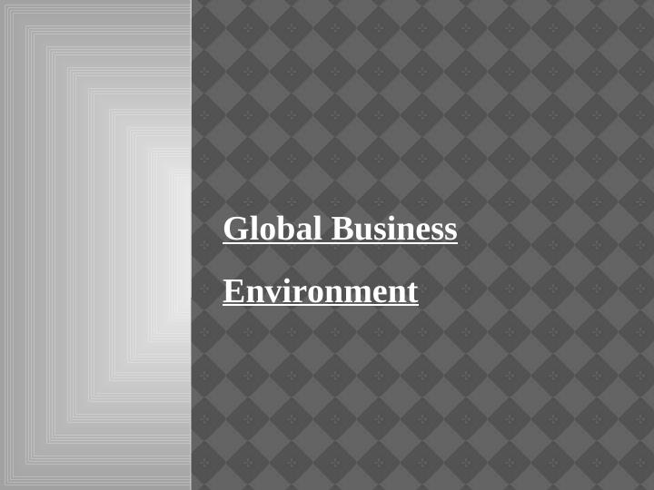 Influence of Global Business Environment on SASOL Ltd._1