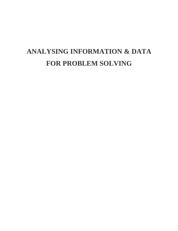 Analyzing Information & Data for Problem Solving_1