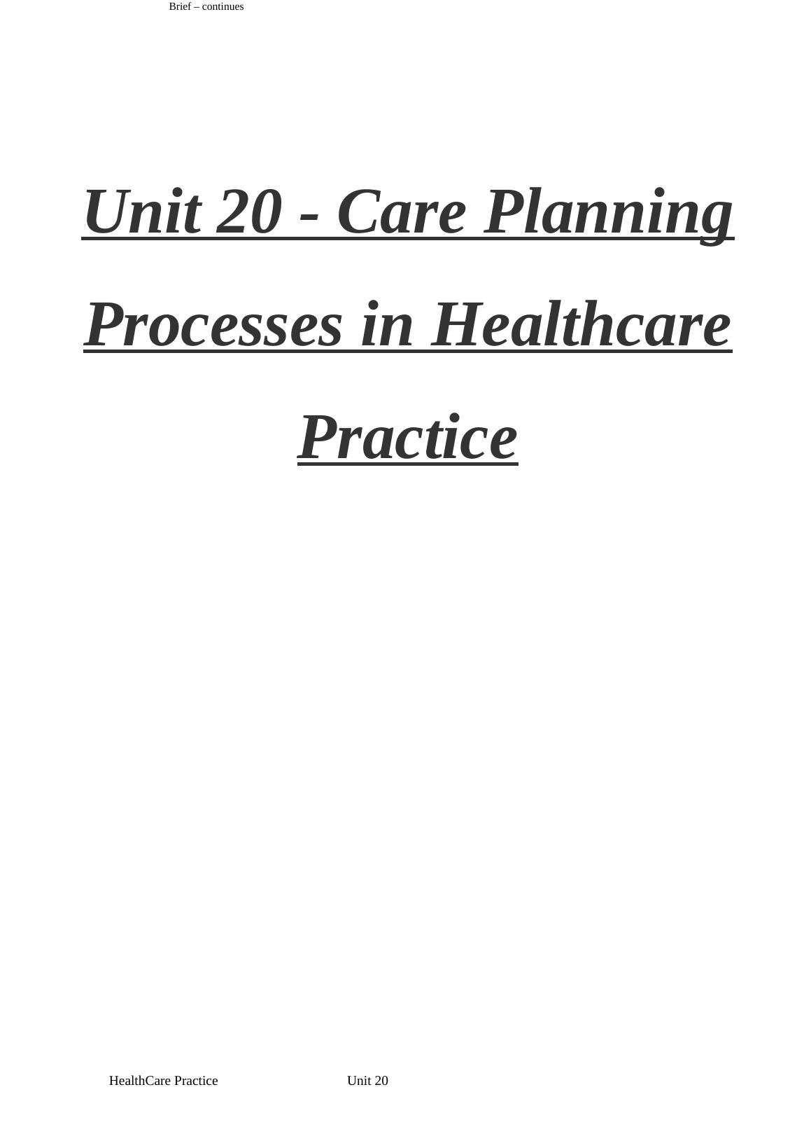 Care Planning in Healthcare A Comprehensive guide to Models