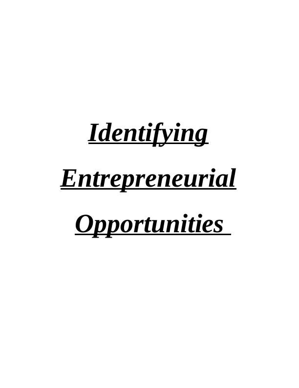 Identifying Entrepreneurial Opportunities - Croscett_1