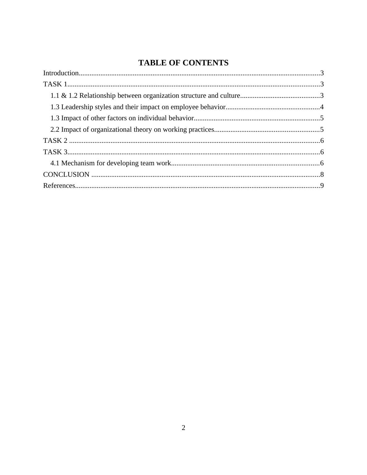 Report Of Charted Management Institute - Organizational Behavior_2