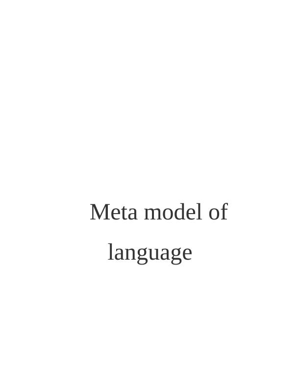 Meta model of language_1