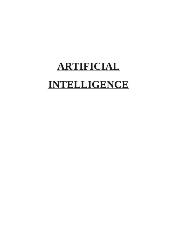 Applications of Artificial Intelligence Essay_1