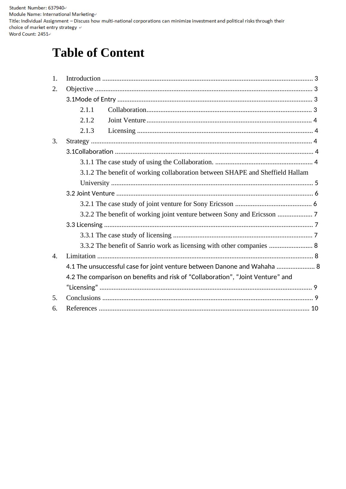 Case Study of Joint Venture for Sony Ericsson