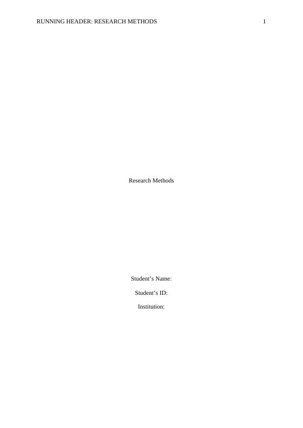 Research Methods for Statistical Analysis - Desklib_1