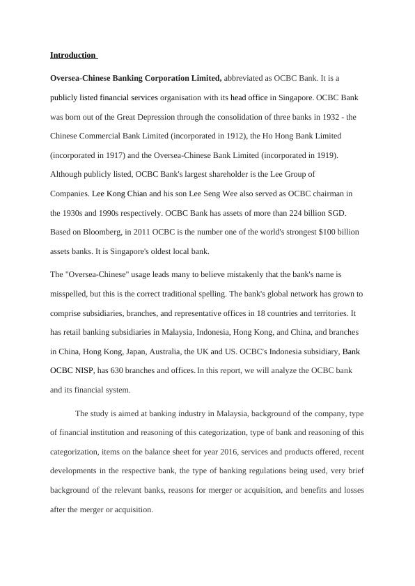 Case Study Of Oversea-Chinese Banking Corporation Limited_1