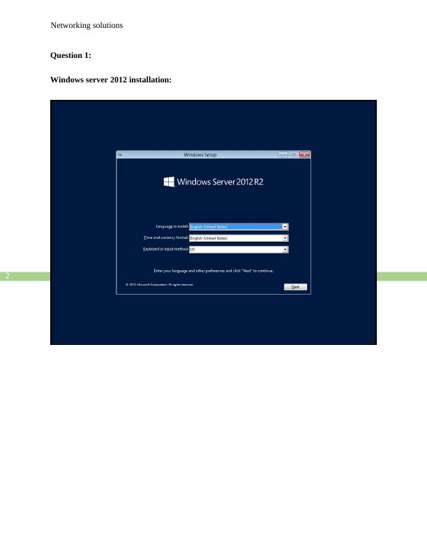 Networking Solutions | Windows Server 2012 Installation_2