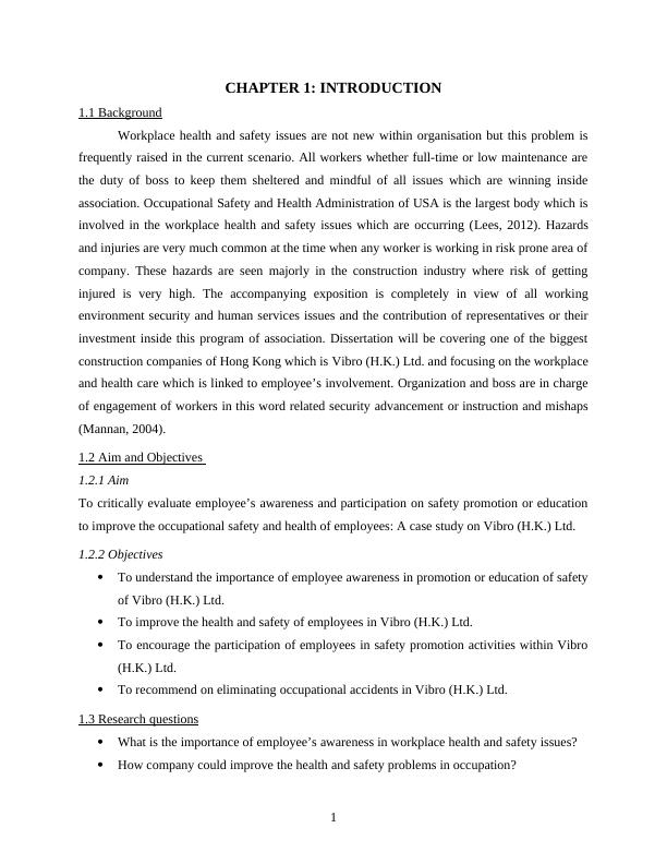 Research Report on Employee’s Awareness and Participation on Safety Promotion_6