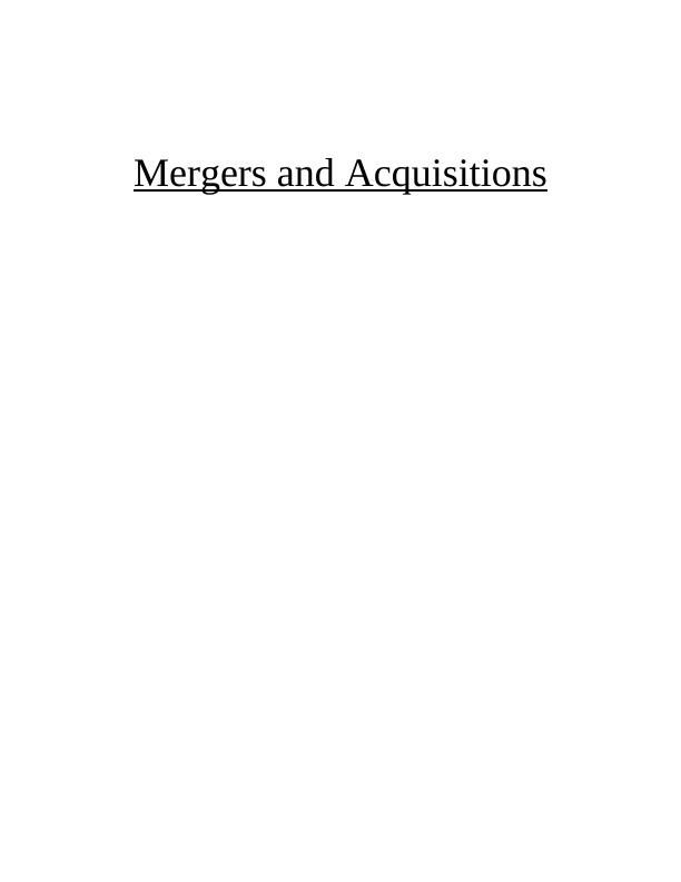 Vertical and Horizontal Mergers as Acquisition Strategies_1