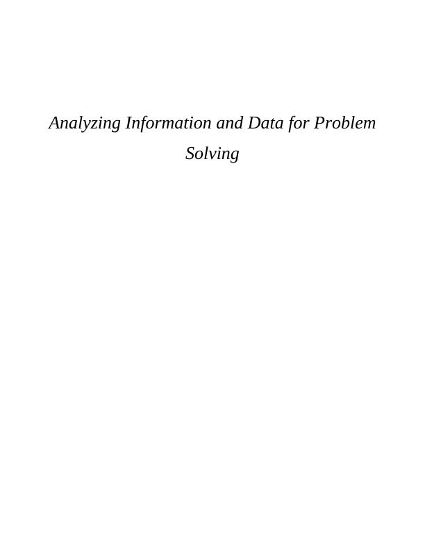 Analyzing Information and Data for Problem Solving_1