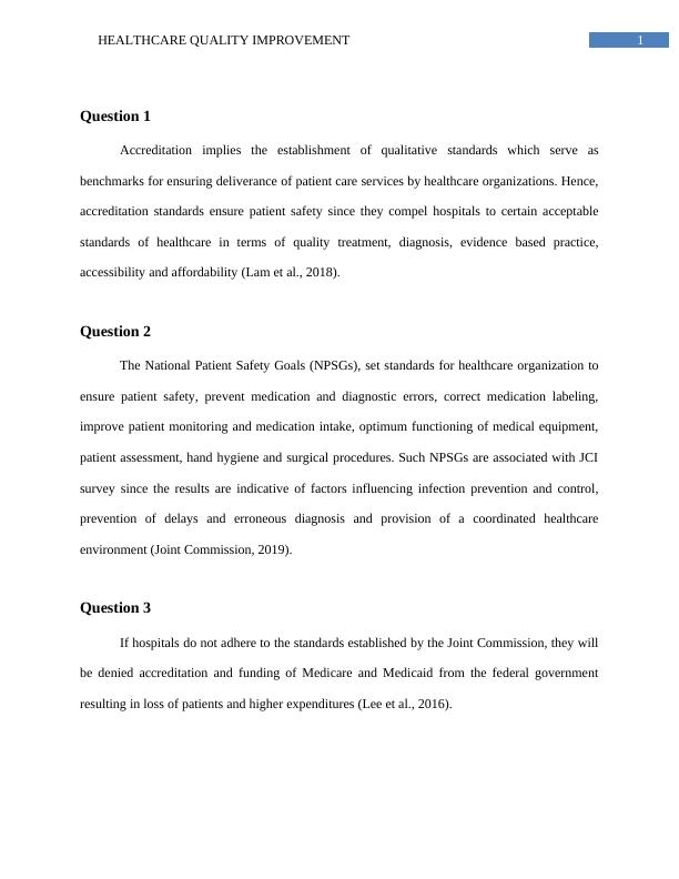 healthcare-quality-improvement-desklib