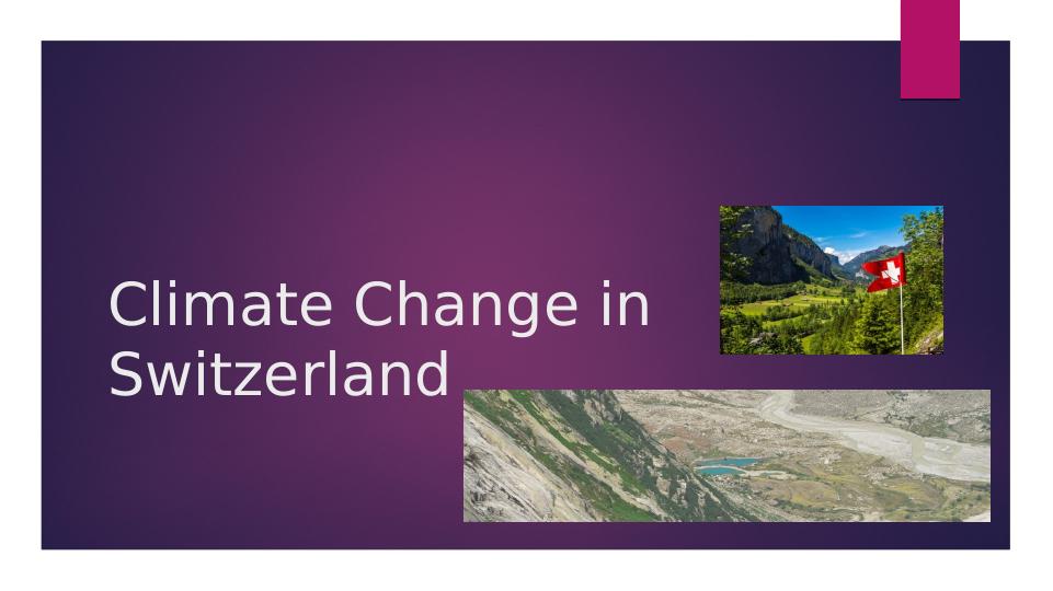 Climate Change in Switzerland_1