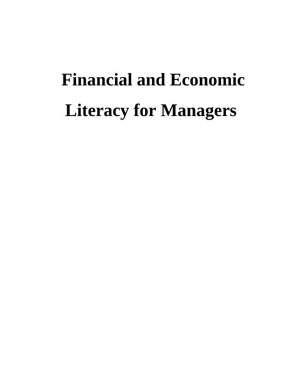 Financial & Economic Literacy for Managers - Doc_1
