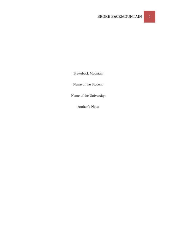 (PDF) The Significance of Brokeback Mountain_1